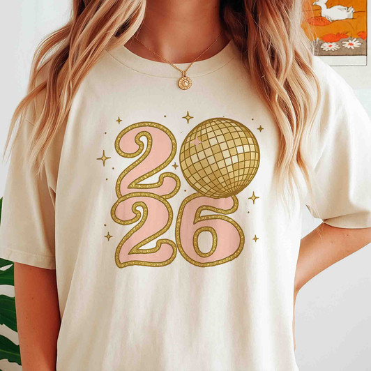 2026 New Year Shirt, Disco Ball 2026 Tee, Happy New Year T-Shirt S-5XL