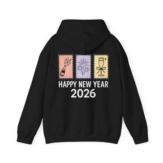 Happy New Year 2026 Shirt, Minimal Icon New Year Tee, Champagne Fireworks Celebration Hoodie S-5XL