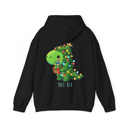 Tree Rex Dinosaur Christmas Shirt, Cute Dino Tree Holiday Tee, Funny T Rex Xmas Gift Hoodie S-5XL