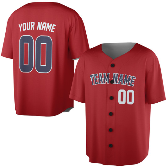 Custom White  Solid Baseball Jersey - Personalized Name & Number - Adult, Youth, Kid