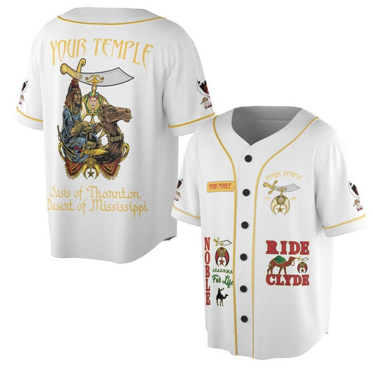 Personalized Customized Proud To Be Shriners 3D Baseball Jersey Shirt Size S-5XL