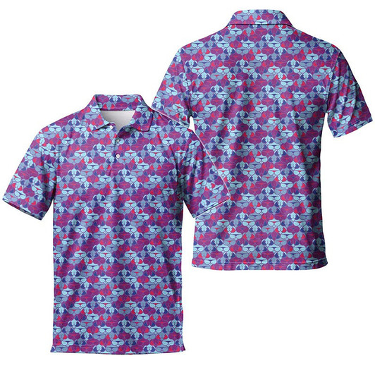 Funny Print Boob Men's Polo Shirt S-5XL