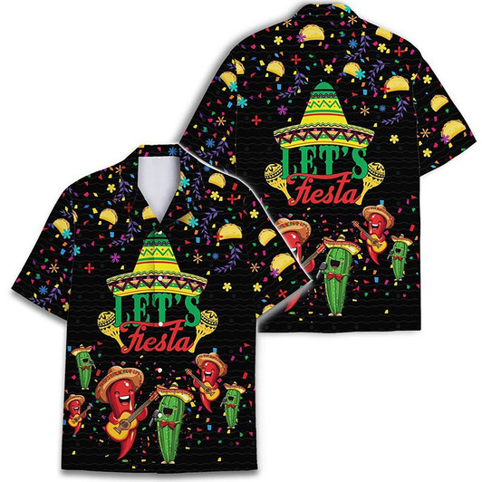Let's Fiesta Cinco de Mayo Party Hawaiian Shirt S-5XL