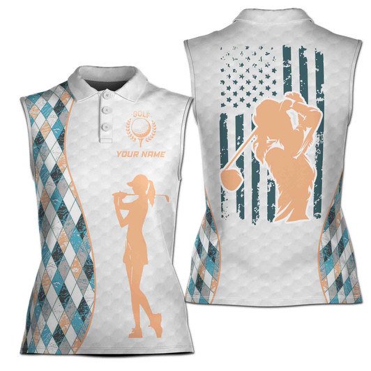 custom-name-american-flag-golfer-lady-sleeveless-women's-polo-shirt-xs-4xl-1