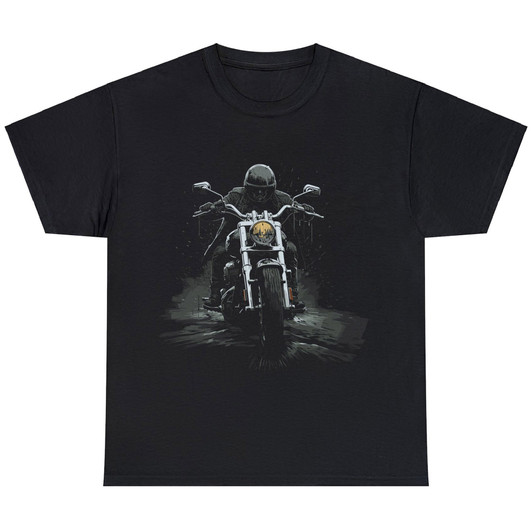Motorcycle Rider in Comic Style Unisex T-shirt