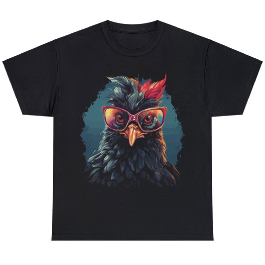 Crazy Chicken Portrait Unisex T-shirt