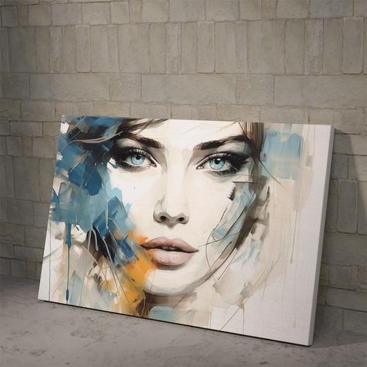 Beautiful Woman Abstract Watercolor Painting Poster And Canvas