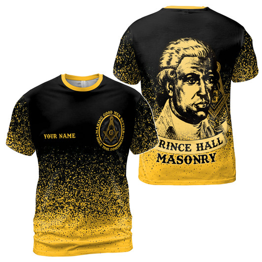 Custom Name Mason Prince Hall Masonry Making A Good Men Better T-Shirt S-5XL