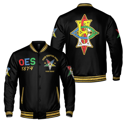 Customized Your Chapter Name OES 1874 Order Of Eastern Star Varsity Jacket S-5XL