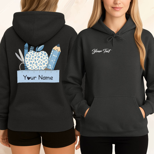 Custom Teacher Hoodie, Back To School And Appreciation Gift For Adults And Kids  Hoodie
