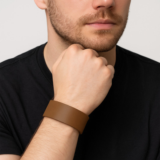 Custom Masonic Simple Shape Symbol Freemason Lodge Gift Engraved Leatherette Cuff Wristband