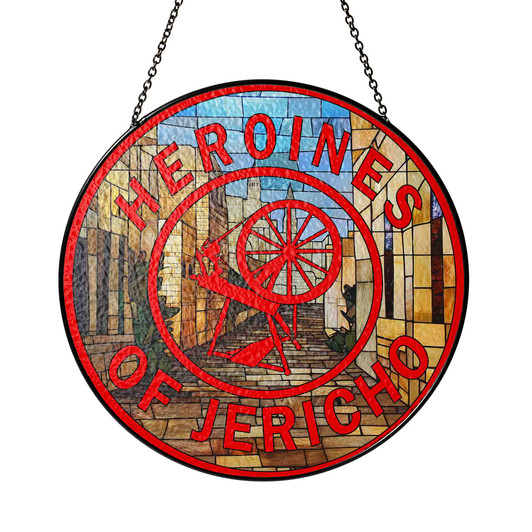 Heroines Of Jericho Symbol Street Of Jericho Sand Red Stained Glass Suncatcher