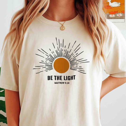 Be The Light Bible Verse Christian Shirt Adult T Shirt S-5XL