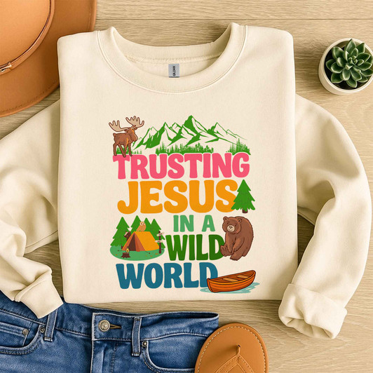 True North Christian Trust Jesus Sweatshirt Adult S-5XL