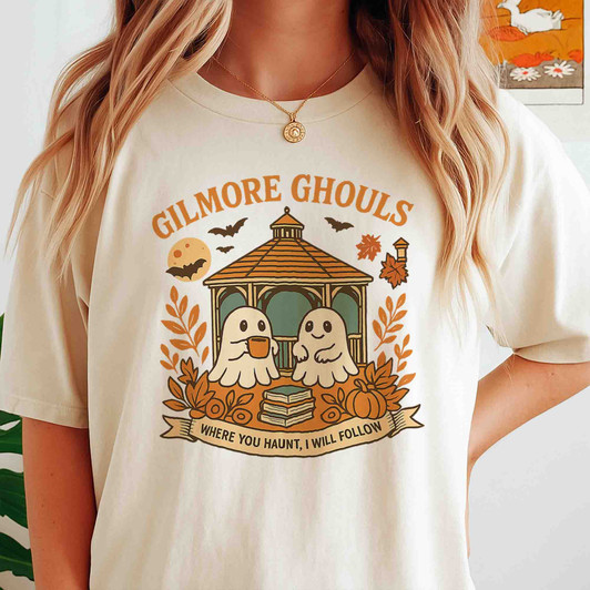 Old House Ghosts Fall Shirt Vintage Spooky Season Cottagecore T-Shirt S-5XL
