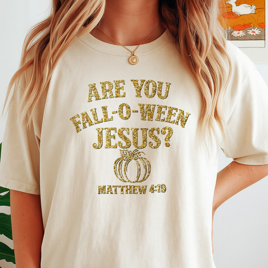 Are You Fall O Ween Jesus Shirt Religious Halloween T-Shirt S-5XL