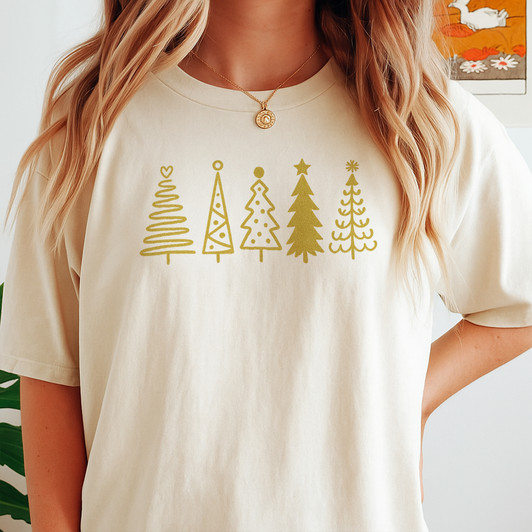 Christmas Tree Cozy Holiday Winter Festive Shirt T-shirt S-5XL