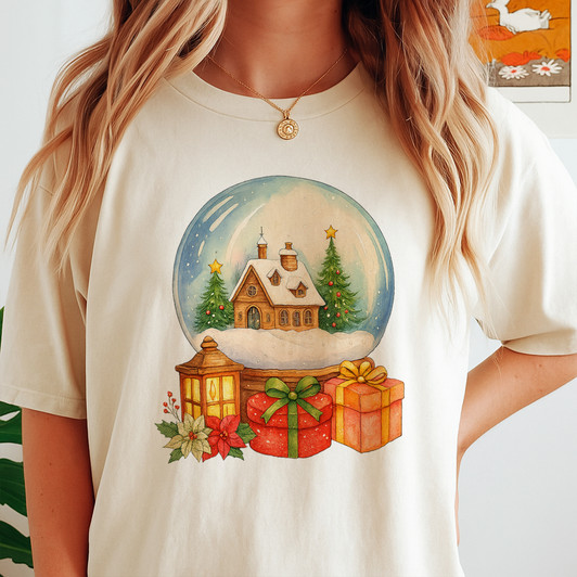 Merry Christmas Cute Holiday Shirt for Women T-shirt S-5XL