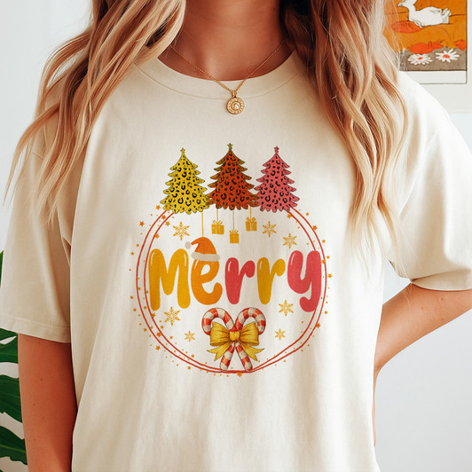 Merry Christmas Cute Xmas Holiday Shirt T-shirt S-5XL