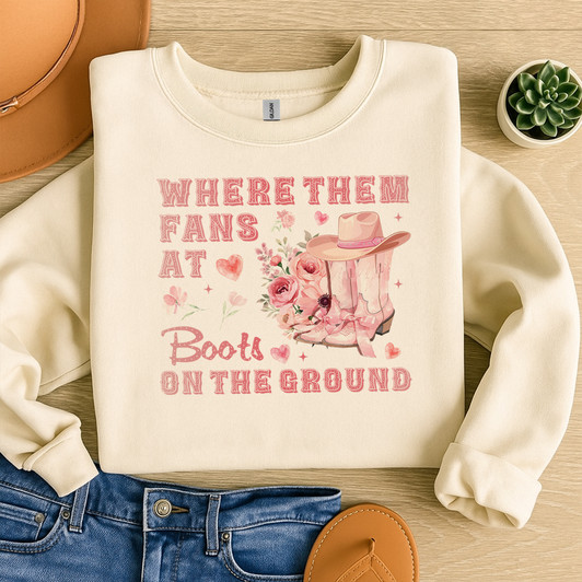 Where Them Fans At Rodeo Sweatshirt Adult S-5XL