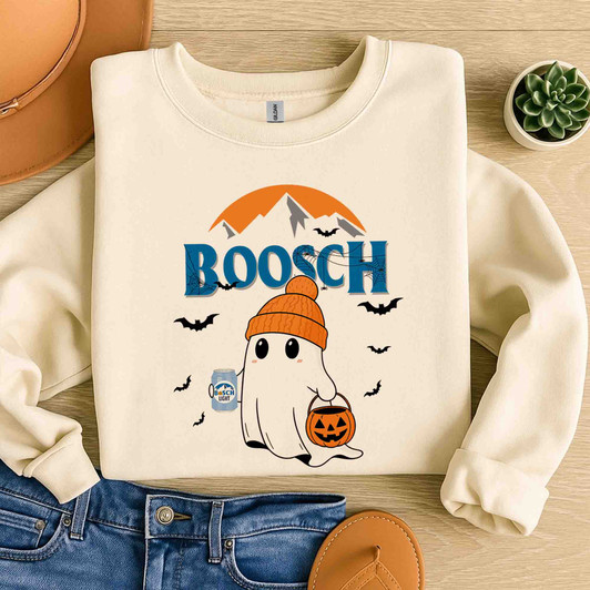 Funny Beer Ghost Halloween Sweatshirt Adult S-5XL
