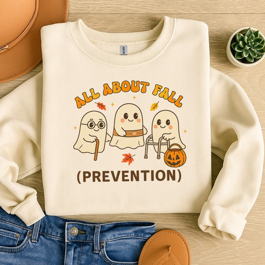 Fall Prevention Ghost OT Sweatshirt Adult S-5XL