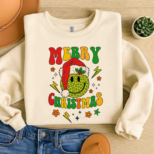 Festive Winter Holiday Family Crewneck Sweatshirt S-5XL