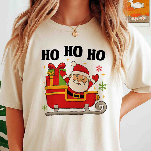 Christmas Santa Holiday Design Festive Gift Shirt T-shirt S-5XL