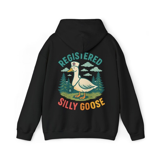 Funny Registered Silly Goose Nurse Hoodie RN Gag Gift Adult Hoodie S-5XL