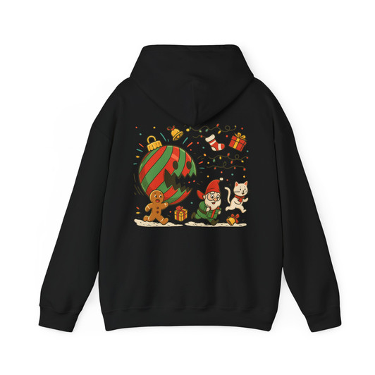 Funny Christmas Ornament Monster Gingerbread and Gnome Holiday Crewneck Hoodie S-5XL