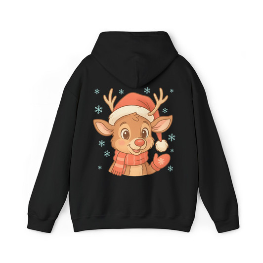 Cute Christmas Reindeer Festive Baby Reindeer Crewneck Hoodie S-5XL