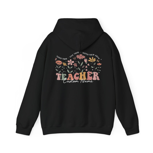 Custom Wildflower Teacher Grade Name Hoodie Adult Hoodie S-5XL