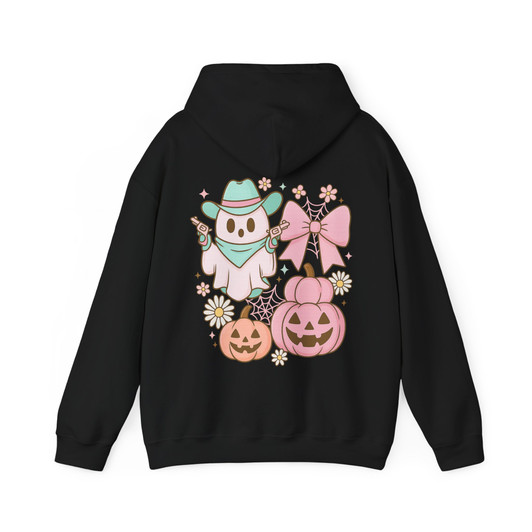 Adorable Halloween Cat Spooky Pumpkin Fall Hoodie S-5XL