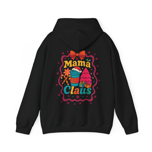 Mama Claus Festive Pink Christmas Design Hoodie S-5XL