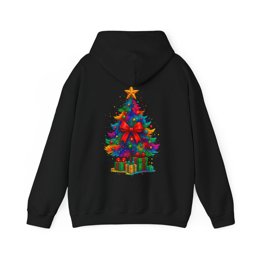 Colorful Coquette Glitter Tree Dalmantian Bow Brushstroke Hoodie S-5XL