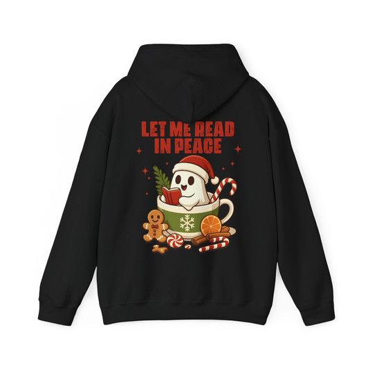 Ghost Reading Spooky Librarian Hoodie S-5XL