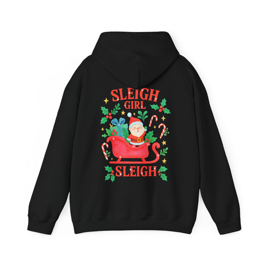 Sleigh Girl Sleigh Retro Christmas Positive Holiday Hoodie S-5XL