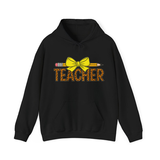 Trendy Teacher Leopard Hoodie Adult Hoodie S-5XL