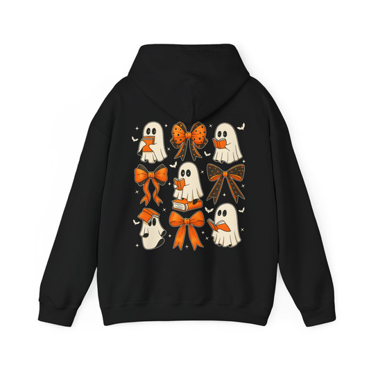 Cute Ghost Bow Halloween Shirt Kawaii Spooky Hoodie S-5XL