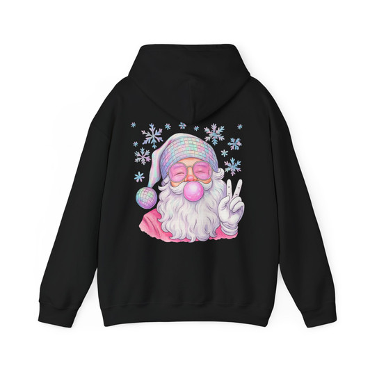 Disco Santa Retro Merry Christmas Holiday Hoodie S-5XL