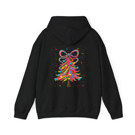 Colorful Christmas Tree Cozy Winter Holiday Hoodie S-5XL