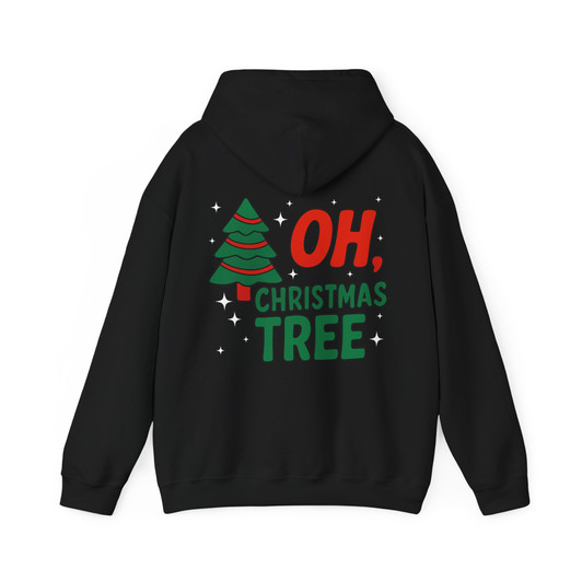 Oh Christmas Xmas Tree Holiday Hoodie Festive Winter Gift Hoodie S-5XL