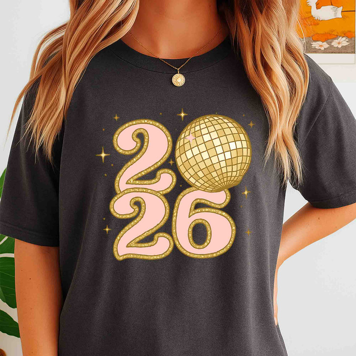 2026 New Year Shirt, Disco Ball 2026 Tee, Happy New Year T-Shirt S-5XL