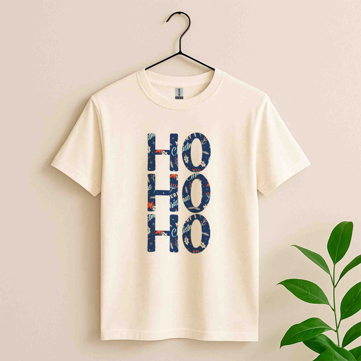 Ho Ho Ho Christmas Shirt, Funny Christmas Tee, Holiday Graphic T-Shirt S-5XL