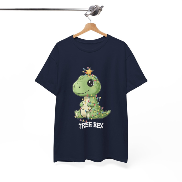 Tree Rex Dinosaur Christmas Shirt, Cute T Rex Holiday Tee, Funny Dino Xmas Gift T-shirt S-5XL