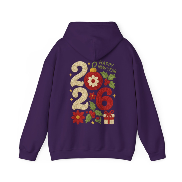 Happy New Year 2026 Christmas Ornament T Shirt, Festive Holiday Graphic Tee, Cozy Winter Unisex Hoodie S-5XL