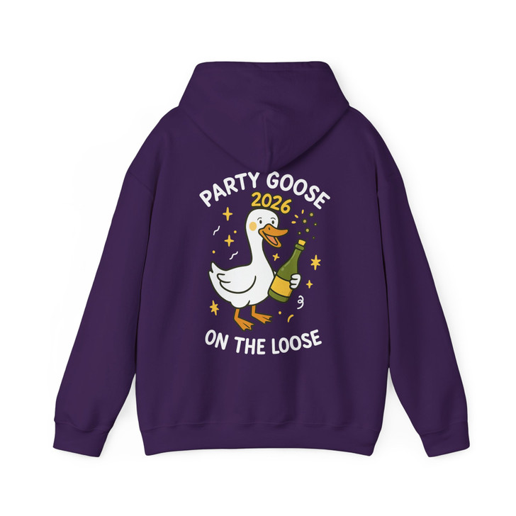 Party Goose 2026 Shirt, Funny New Year Goose Tee, Party On The Loose Hoodie S-5XL