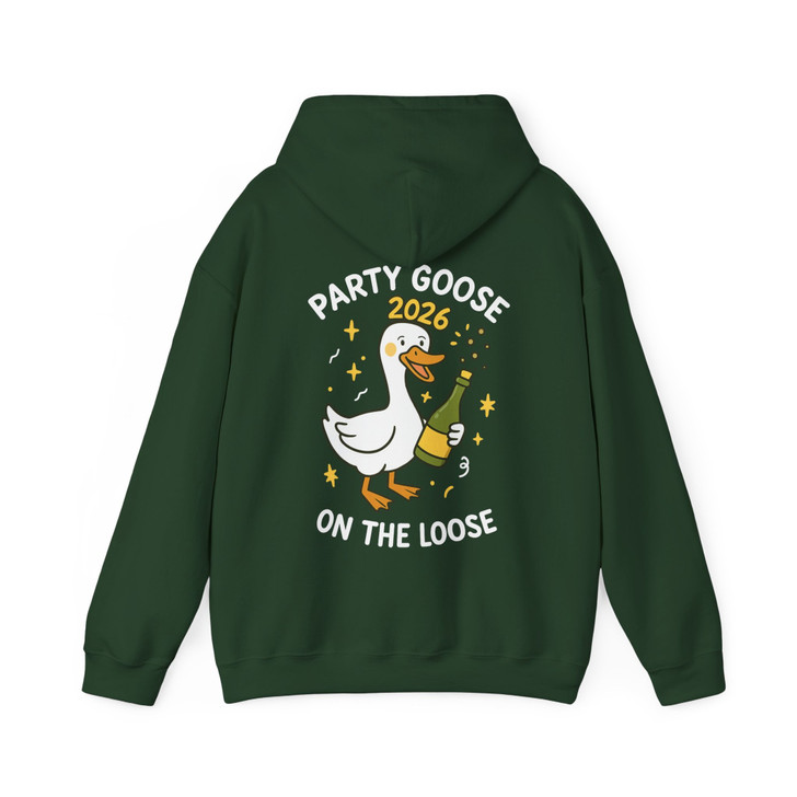 Party Goose 2026 Shirt, Funny New Year Goose Tee, Party On The Loose Hoodie S-5XL