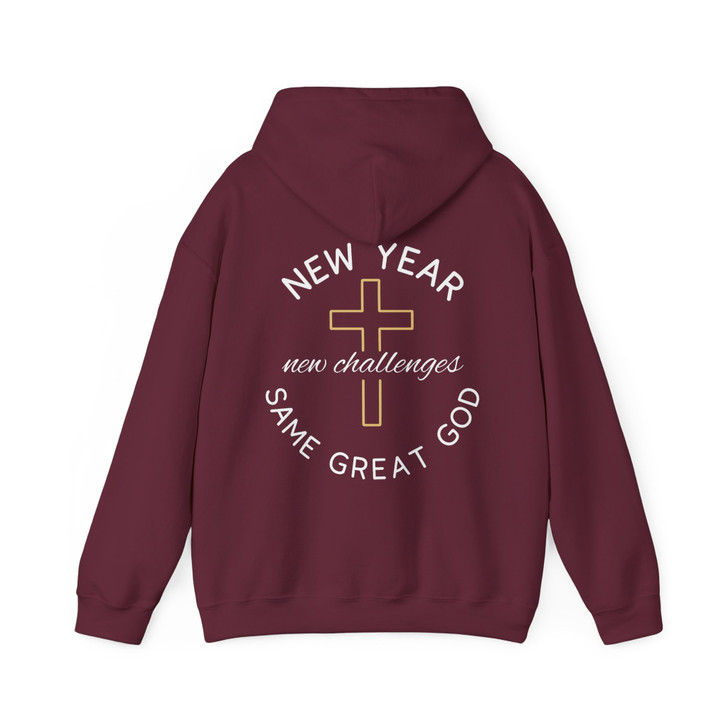 Christian New Year Shirt, New Year Same Great God Tee, Faith Based 2026 Hoodie S-5XL