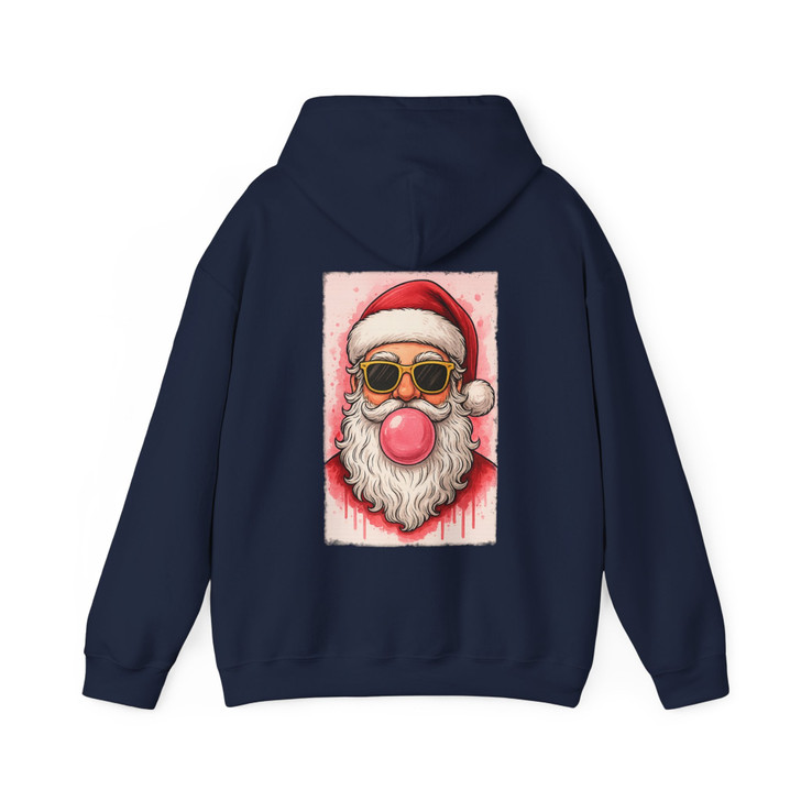 Cool Santa Christmas Shirt, Funny Santa Bubblegum Retro Tee Hoodie S-5XL